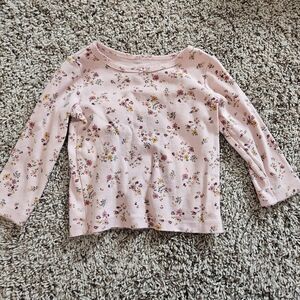 Carter's Pink Floral Long Sleeve Tee